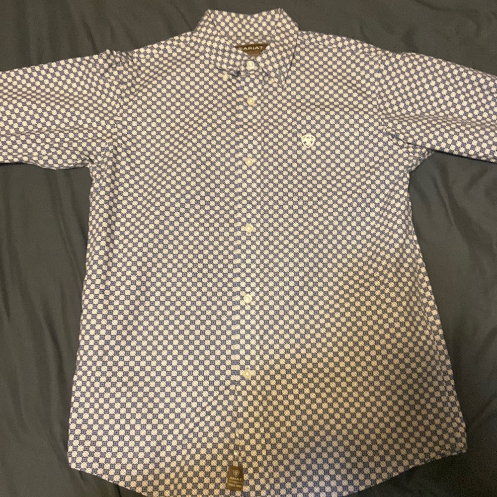 L Boys Ariat Button up